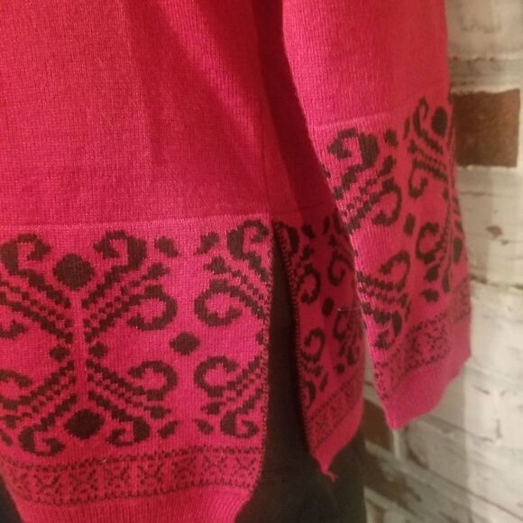 2 Piece Red/Blk Sweater w/ Scarf SET Small - Picture 6 of 6